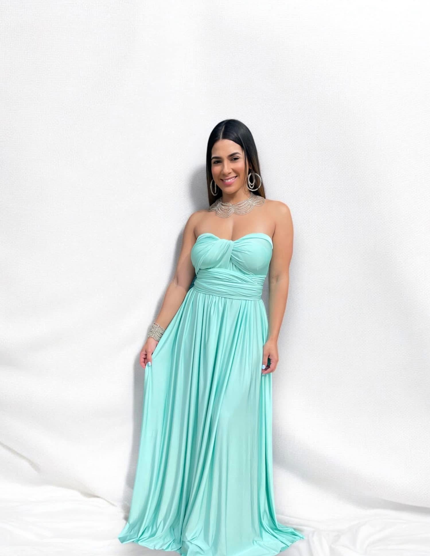 Long Dress Infinity - Menta