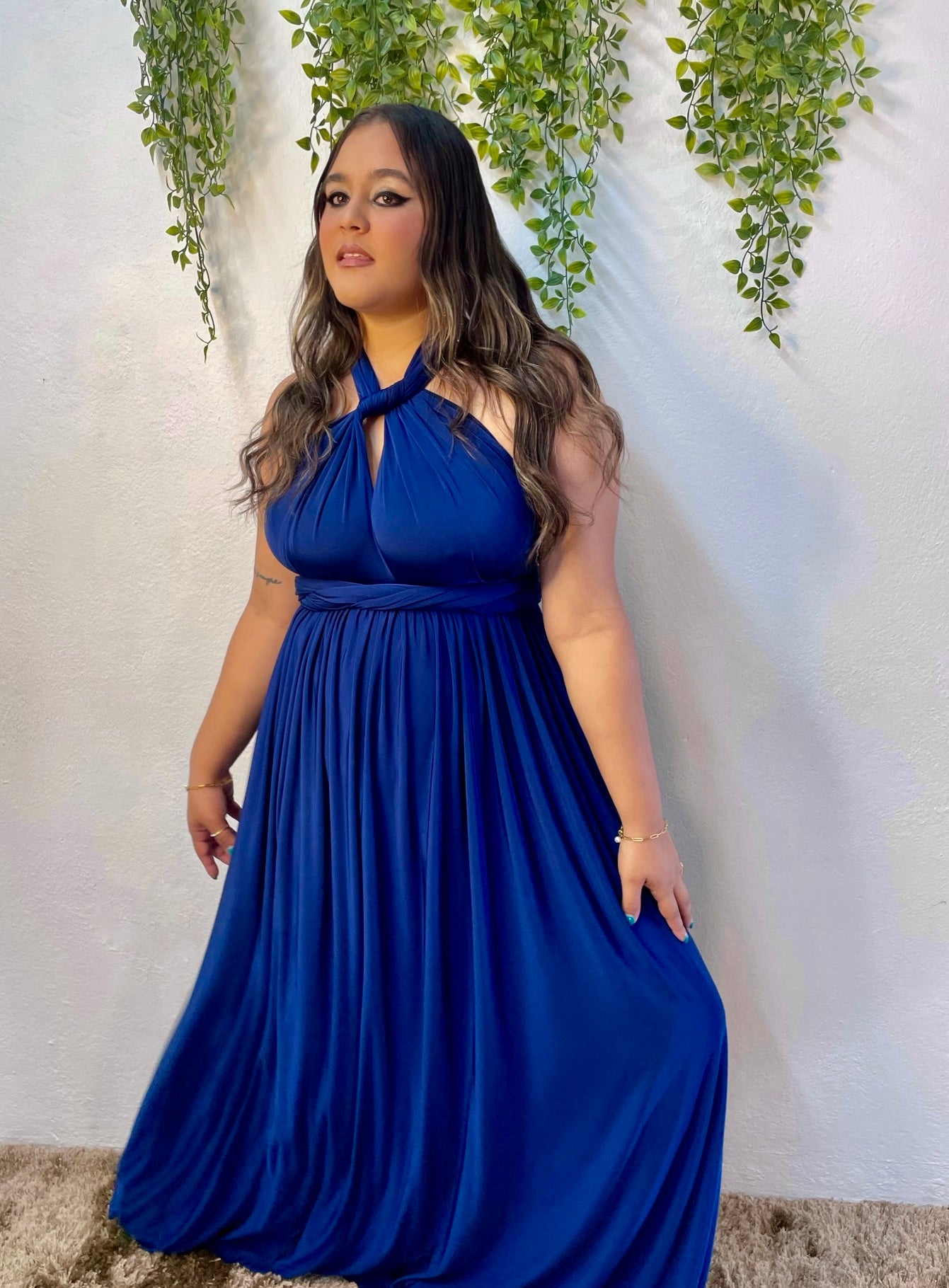 Long Dress Infinity- Azul Royal