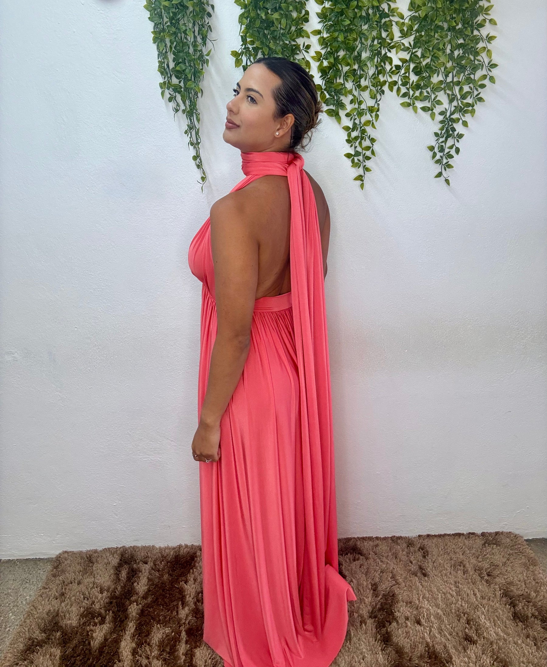 Long Dress Infinity - Coral