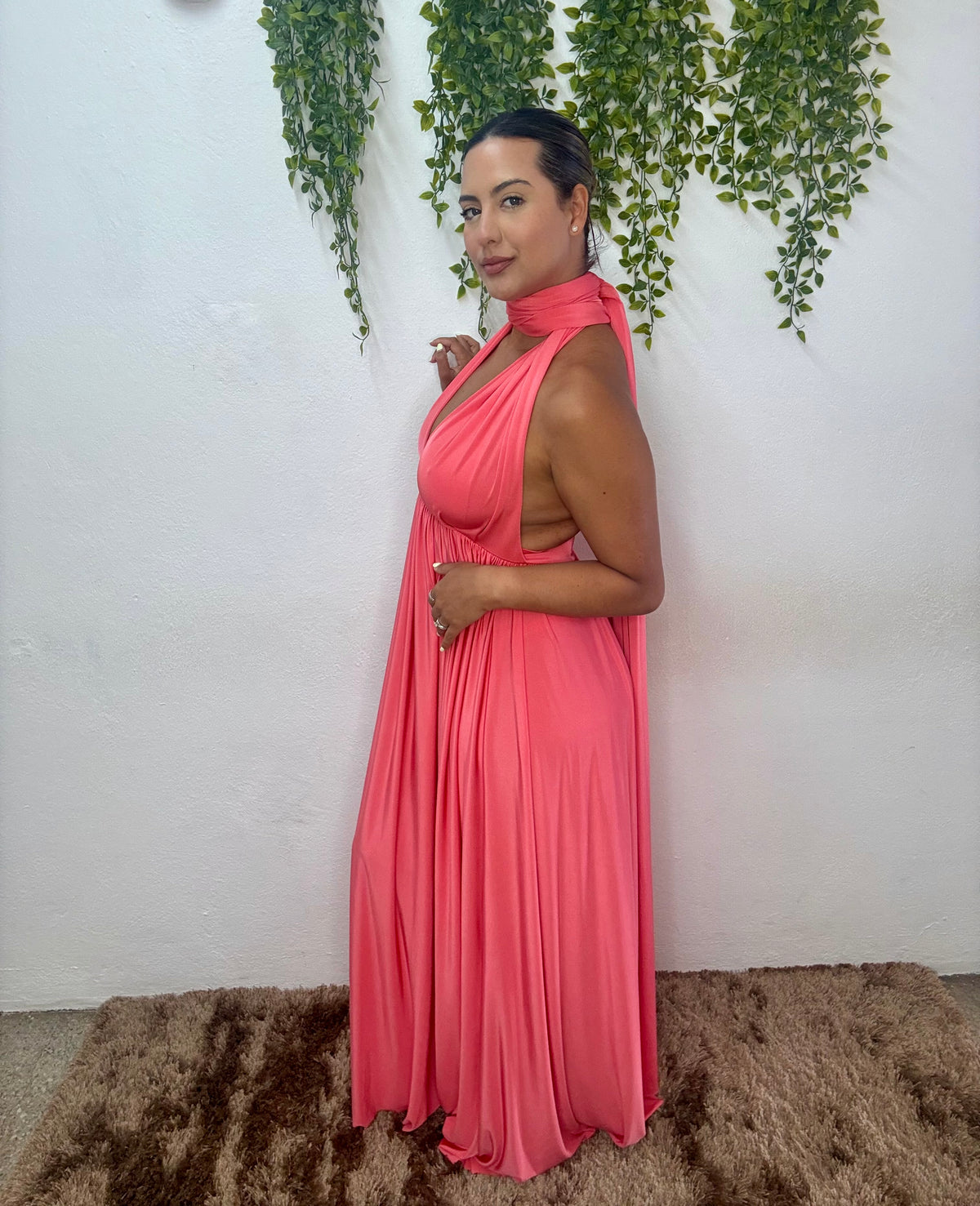 Long Dress Infinity - Coral
