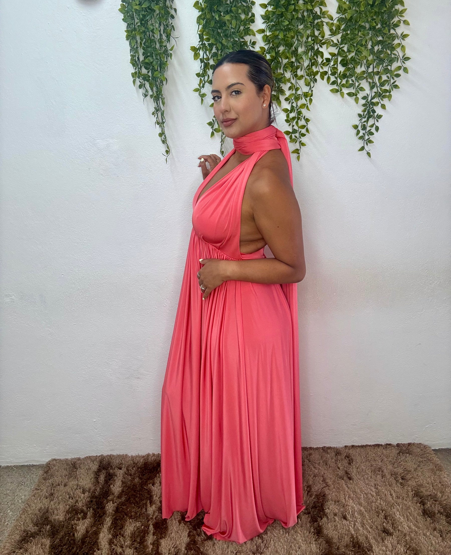 Long Dress Infinity - Coral