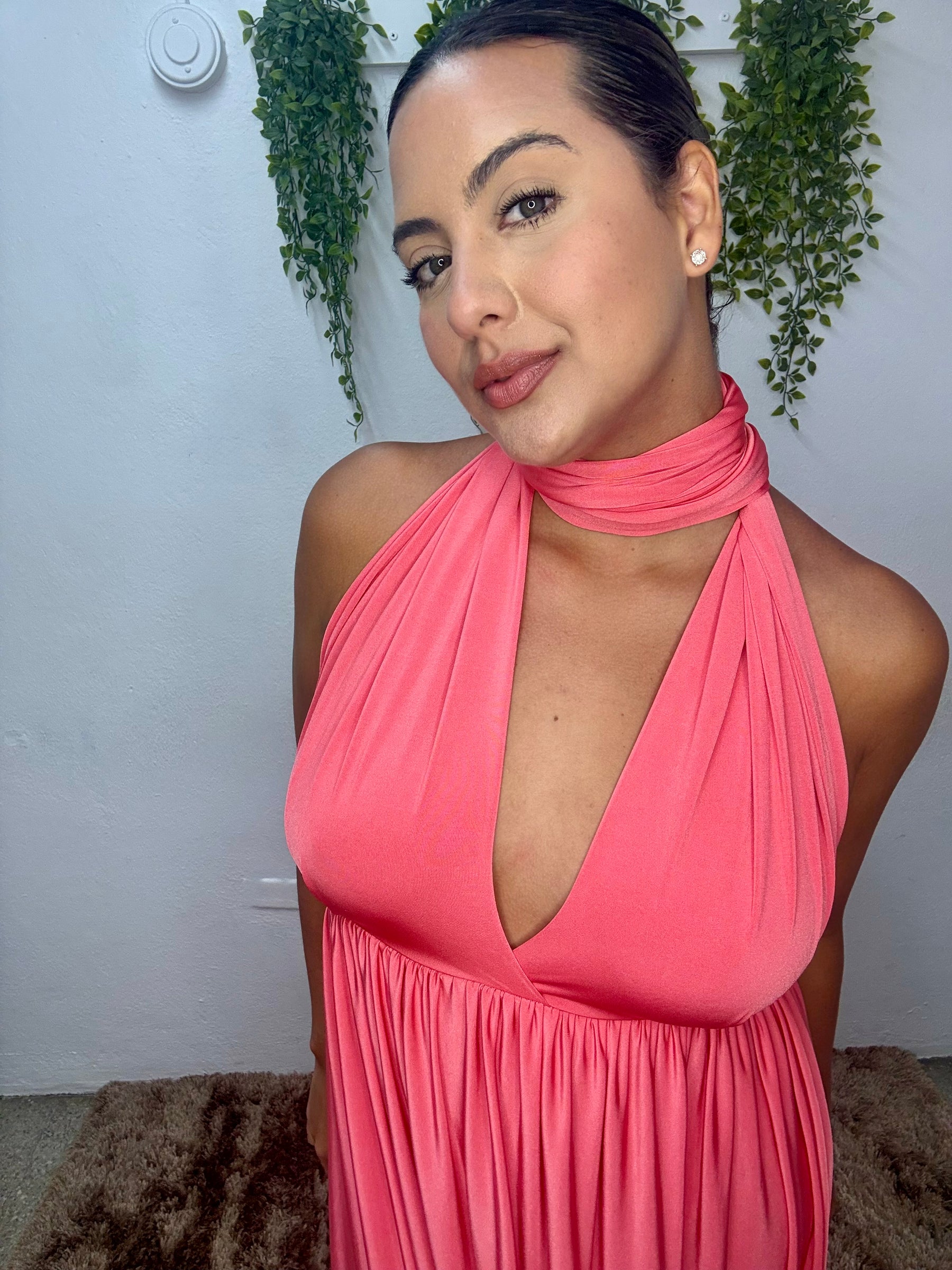 Long Dress Infinity - Coral