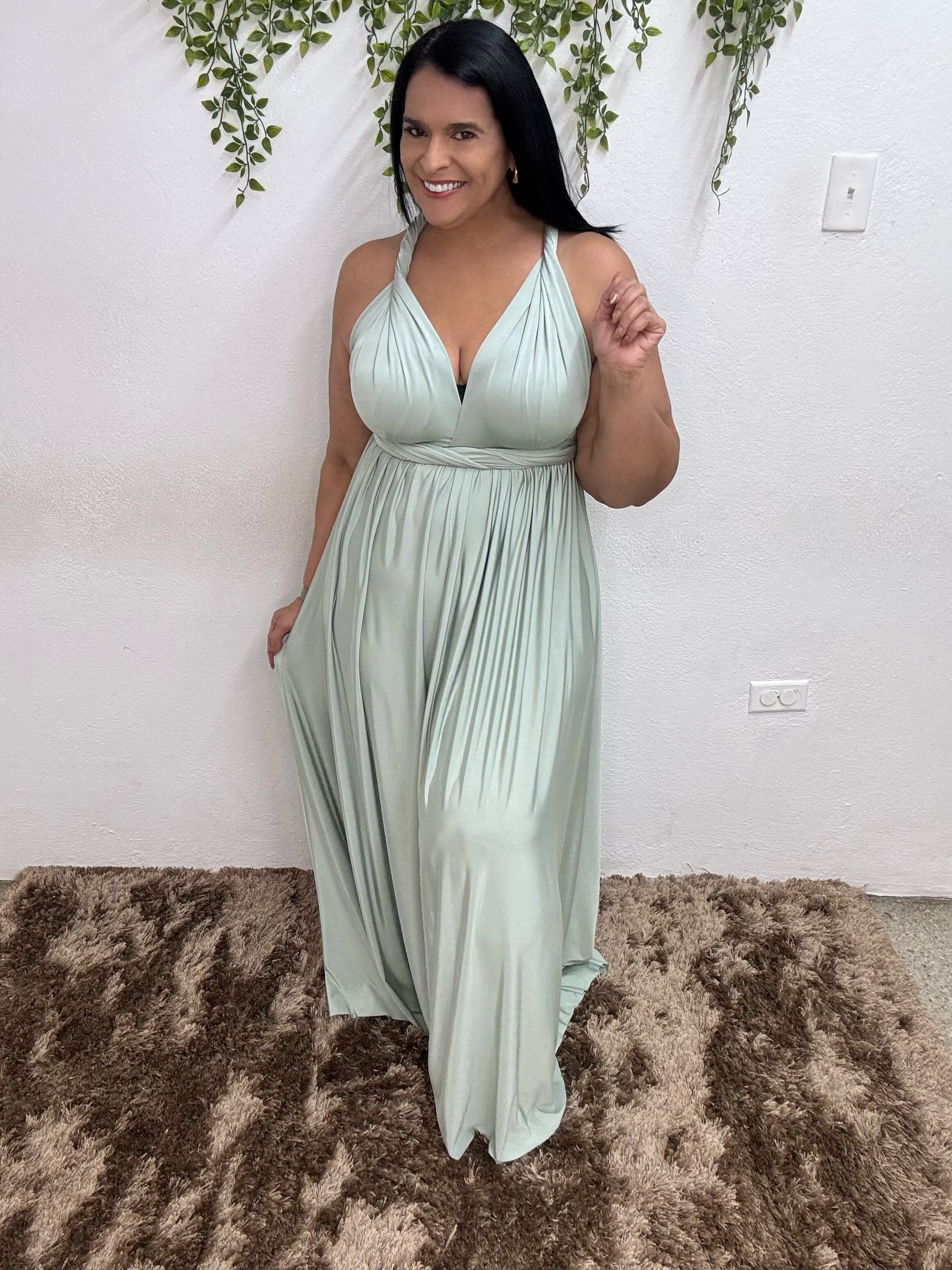 Long Dress Infinity- Sage