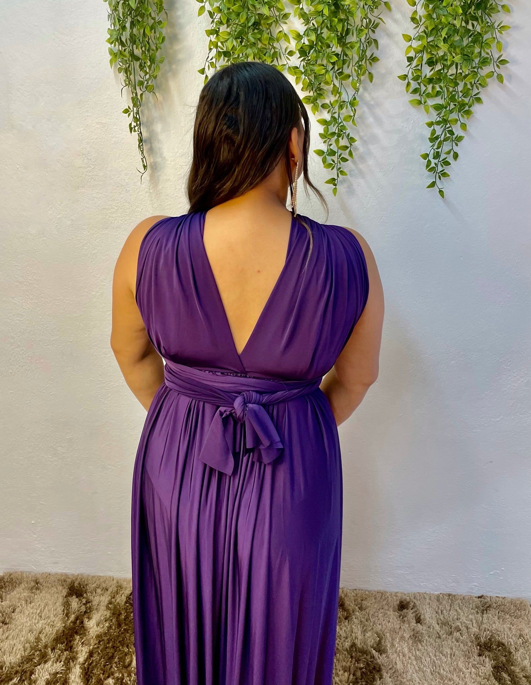 Long Dress Infinity Dark Violet