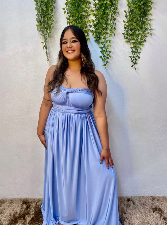 Long Dress Infinity- Azul Claro