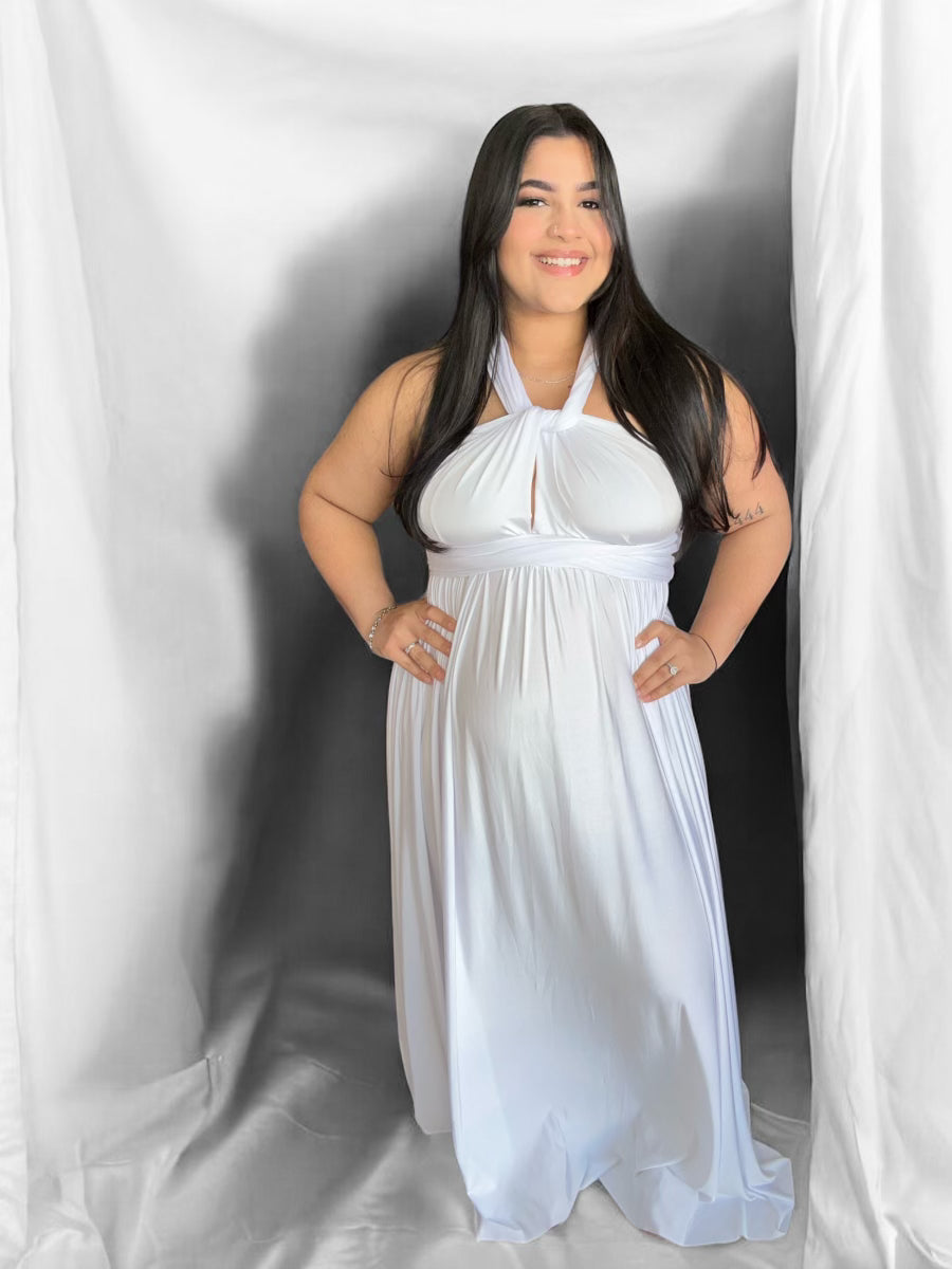 Long Dress Infinity- Blanco Perla